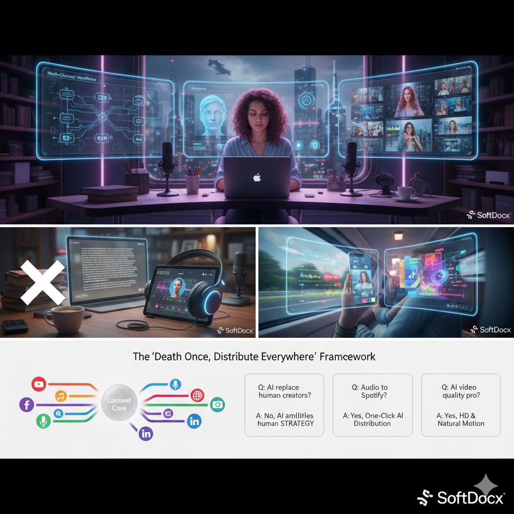 Comparison of traditional text SEO vs. modern 2026 AI video marketing strategy showing the shift in content consumption.