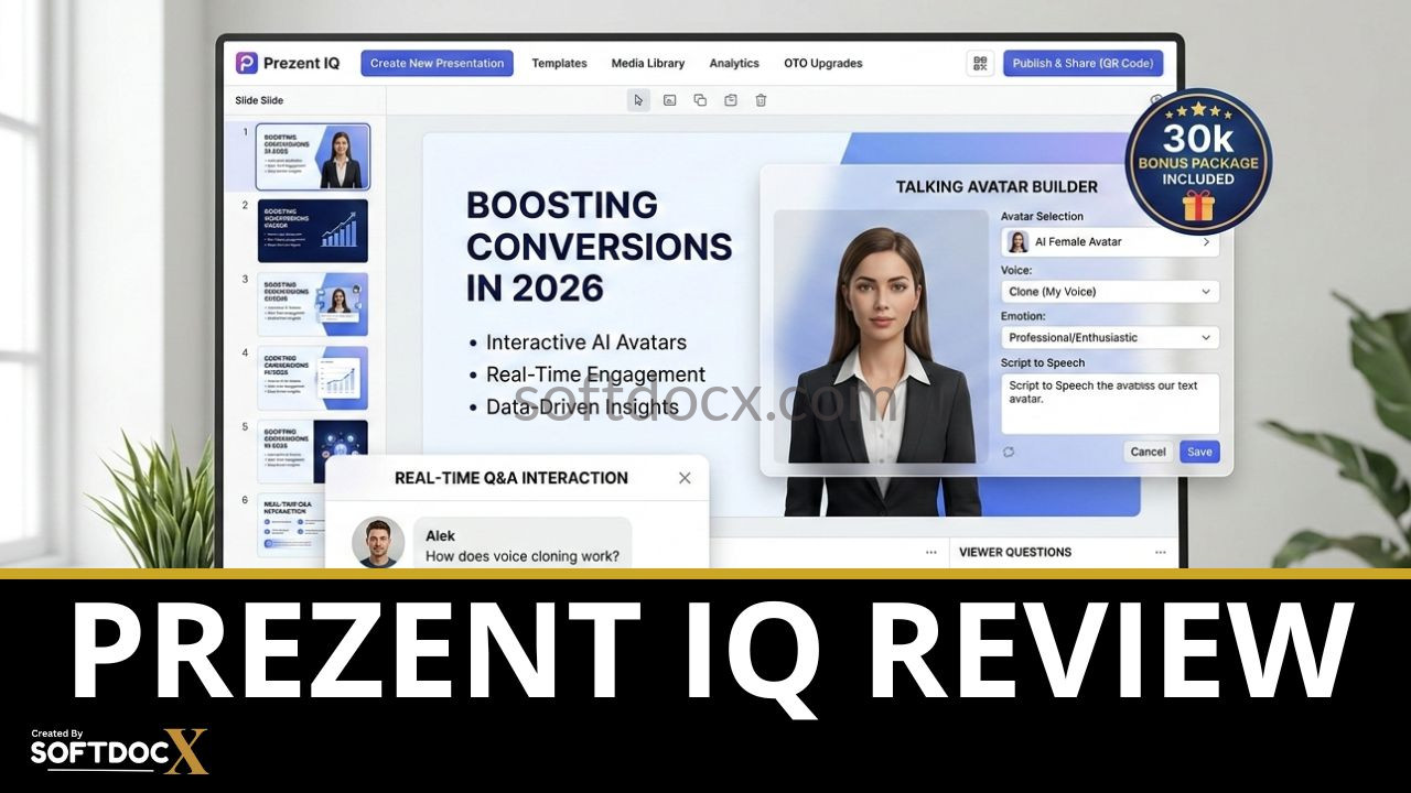 Prezent IQ Dashboard – Creating an Interactive AI Presentation with Talking Avatar and Real-Time Q&A