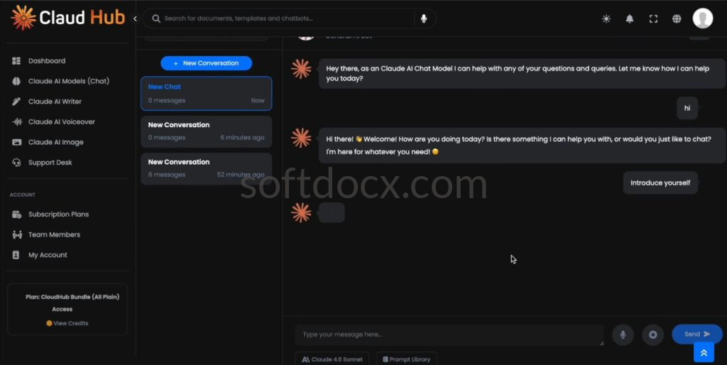 Generating high-quality marketing copy and technical scripts using the Claud Hub one-click AI prompt engine.