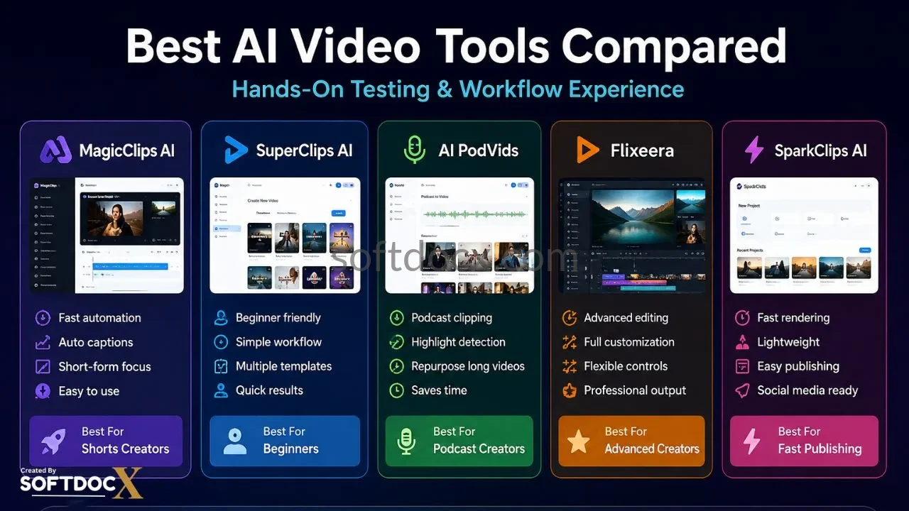 Comparison of popular AI video tools based on hands-on testing and workflow experience